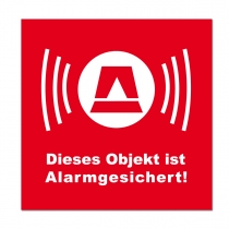 XS Folienaufkleber Alarm Rot