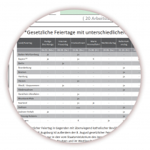 Green Wandkalender DIN A1 2025 - gerollt