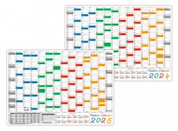 Rainbow Wandkalender DIN A2 2024 + 2025 - Classic1