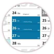 XXL Wandkalender 2026 - Classic-1 Blau