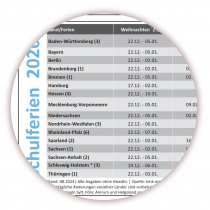 XXL Wandkalender 2026 - Classic-1 Hellblau