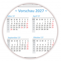 XXL Wandkalender 2026 - Classic-1 Hellblau