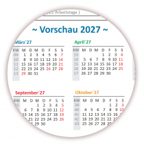 Rainbow Wandkalender DIN A2 2025 + 2026 - Classic1