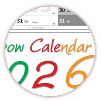 Rainbow Wandkalender DIN A2 2025 + 2026 - Classic1