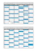 Tafelkalender DIN A4 - 2026 blau