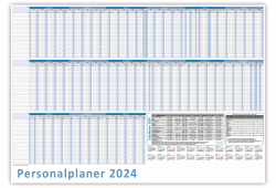 Urlaubsplaner / Personalplaner DIN B1 2024