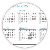 XXL Wandkalender 2024 - Classic-1 Hellblau