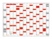 XXL Wandkalender DIN A0 2026 (rot2)