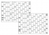 XXL Wandkalender DIN A0 2025 + 2026 (grau2)